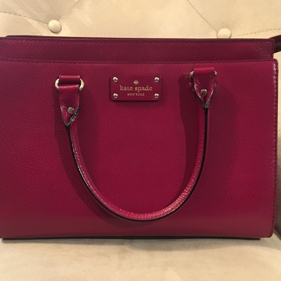 Kate Spade burgundy handbag - Picture 2 of 4